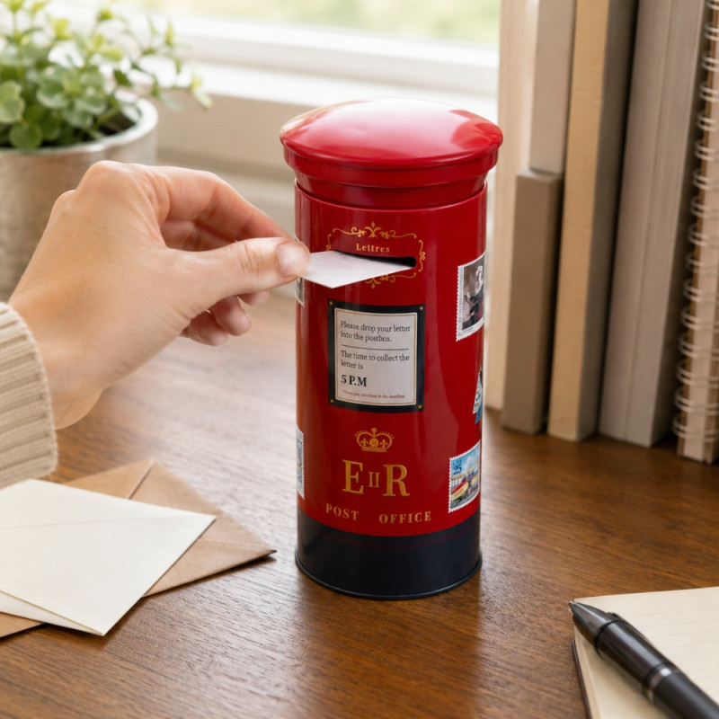 Coin Box (H-15 cm x W-10 cm) – Red