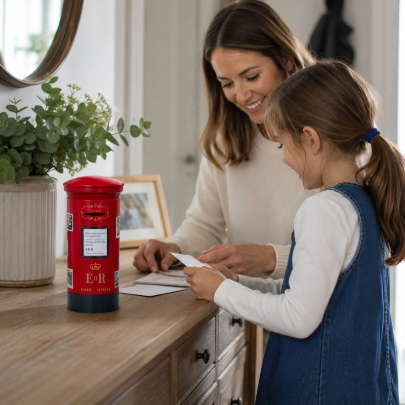Coin Box (H-15 cm x W-10 cm) – Red