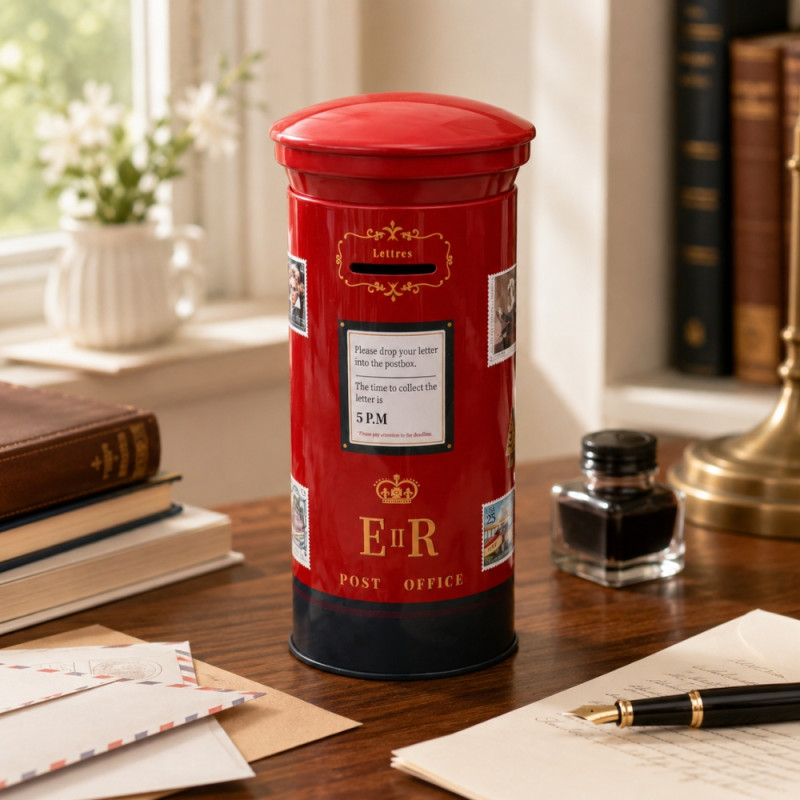 Coin Box (H-15 cm x W-10 cm) – Red