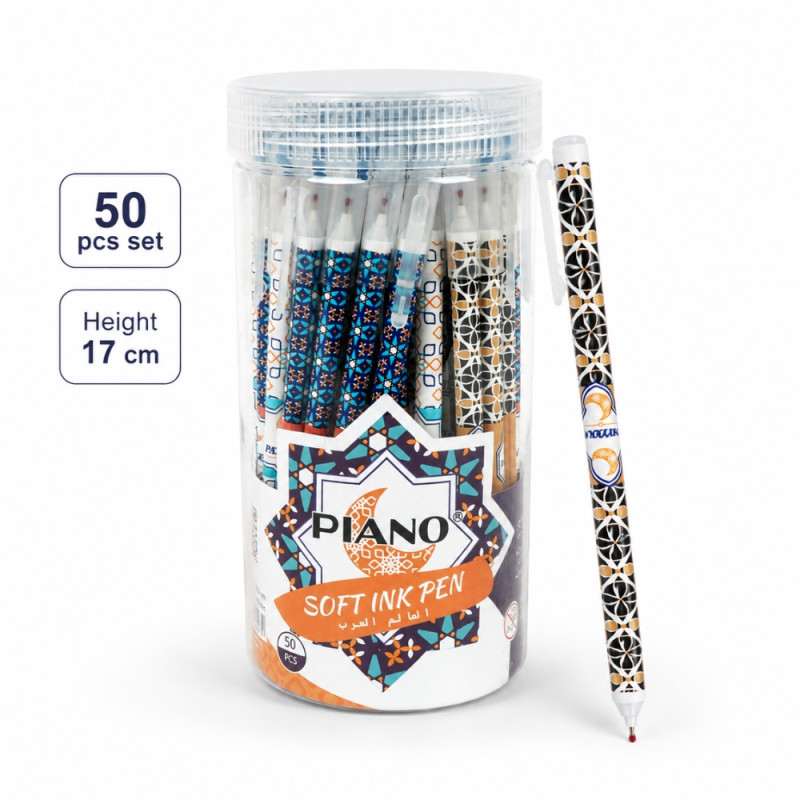Elegant Piano Soft Ink Pen - Assorted Colors