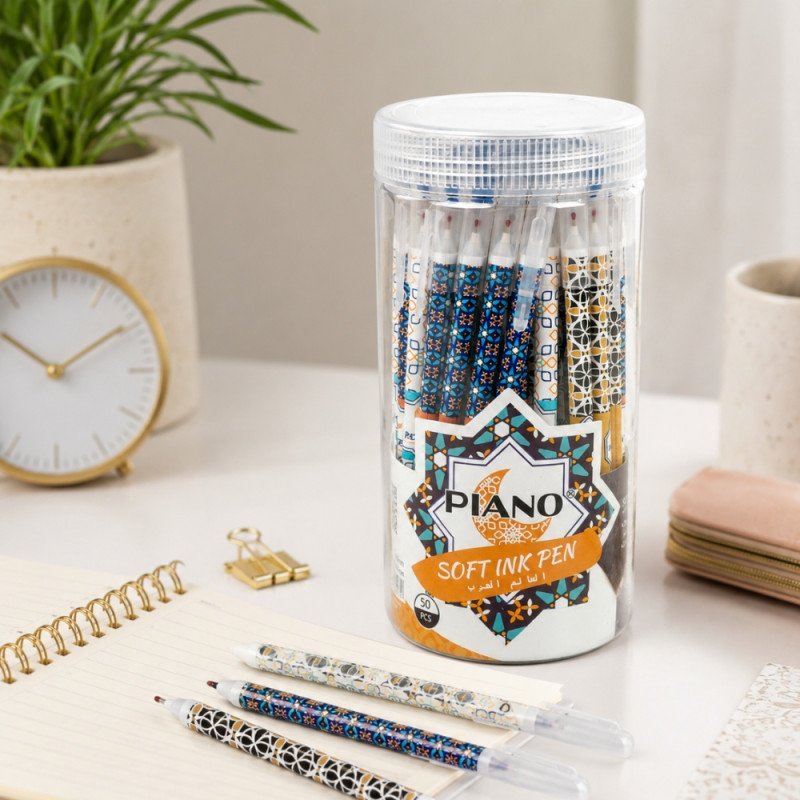 Elegant Piano Soft Ink Pen - Assorted Colors