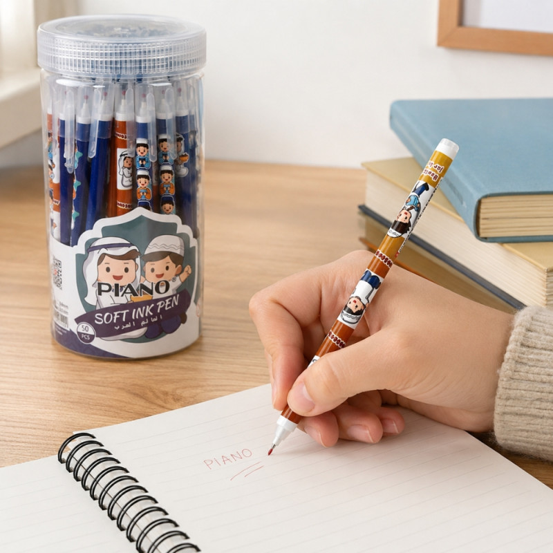 Piano Soft Ink Pen Set - 50pcs