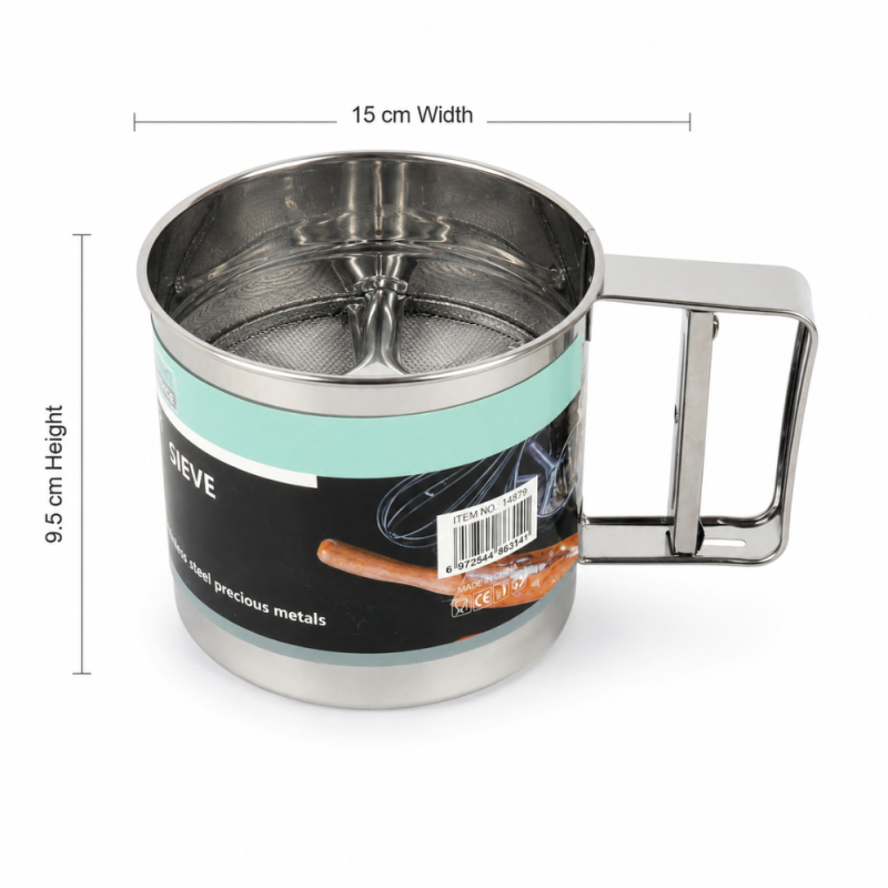 Steel Flour Sifter with Handle