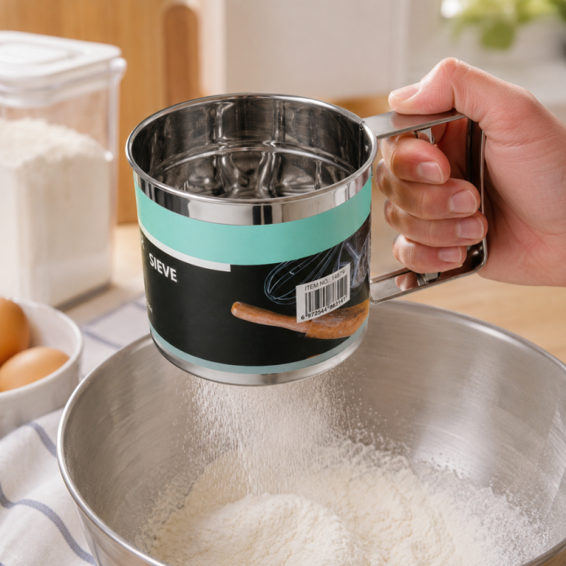 Steel Flour Sifter with Handle