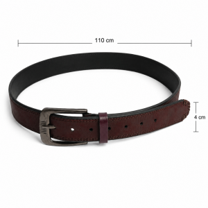Elegant Brown Men's Leather Belt 