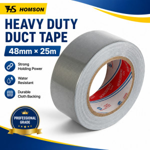 Mercury Style Duct Tape Designed for Sealing &amp; Repair Solutions – Silver (W-48, L-25 CM)
