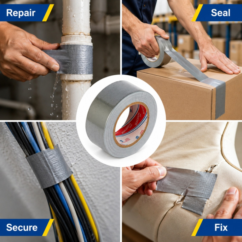 Mercury Style Duct Tape Designed for Sealing &amp; Repair Solutions – Silver (W-48, L-25 CM)