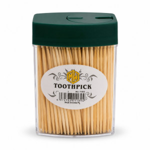 Premium Double-Sided Bamboo Toothpicks | Eco-Friendly & Hygienic Dispenser