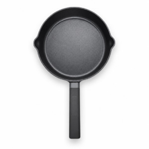 Oigen Palma Cast Iron Frying Pan with Black Finish – 43.5 x 24 cm – Black