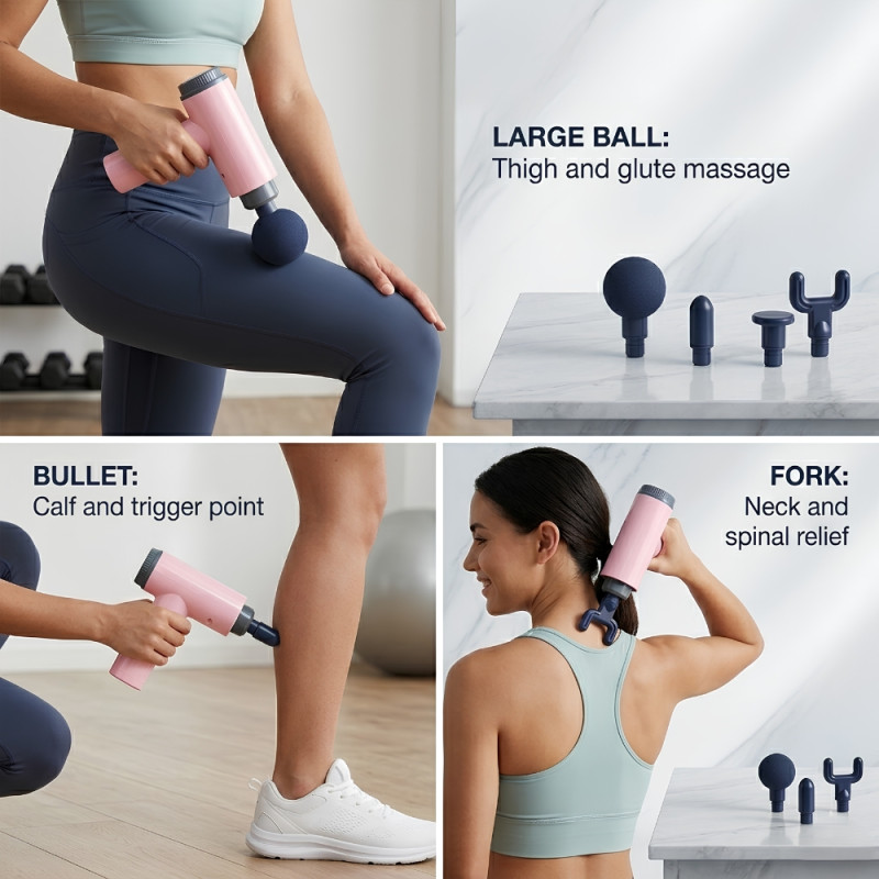 Ideal Bliss Muscle Massager Designed for Daily Grooming &amp; Self-Care – Pink (H-13.3, W-4.2, L-20.5 CM)