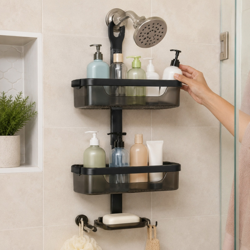 Adjustable Shower Caddy – Shelf