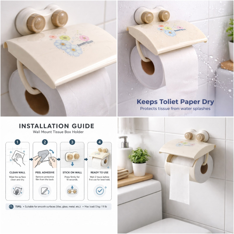Wall-Mount Tissue Holder