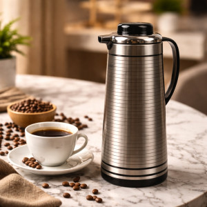 Superior Vacuum Flask – Silver Premium Quality (35cm)