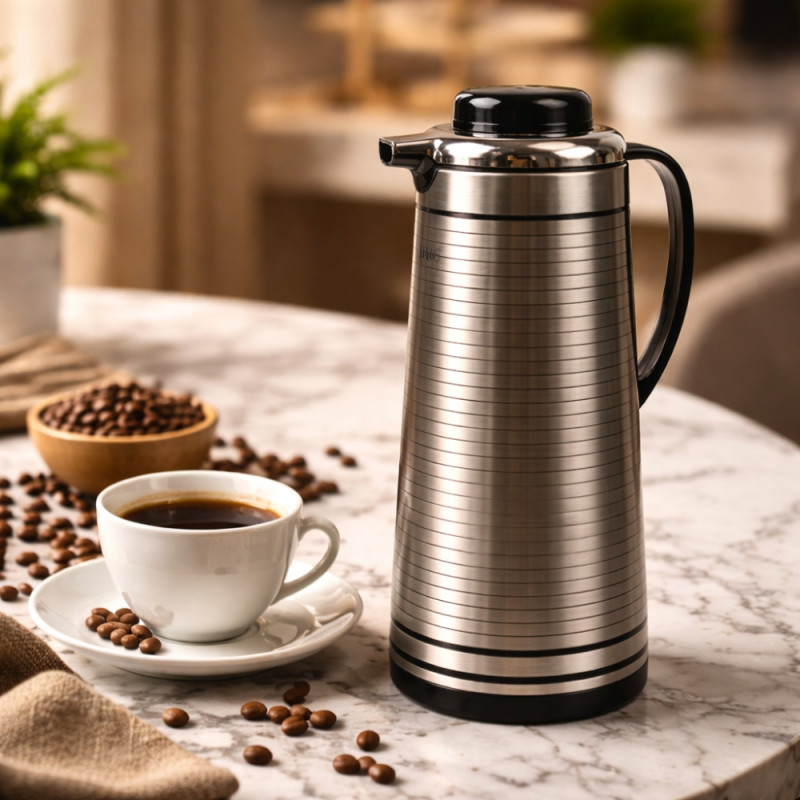 Superior Vacuum Flask – Silver Premium Quality (35cm)