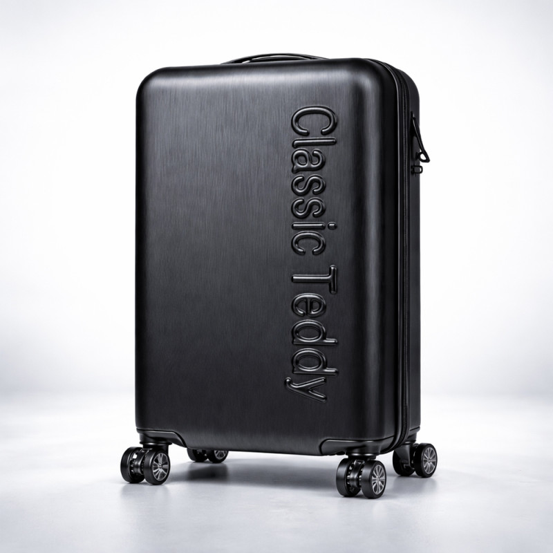 Classic Teddy 20" Hardshell Trolley – Sleek Black