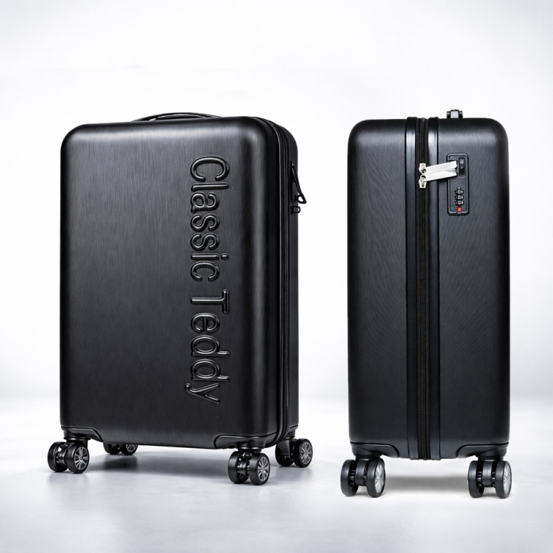 Classic Teddy 20" Hardshell Trolley – Sleek Black