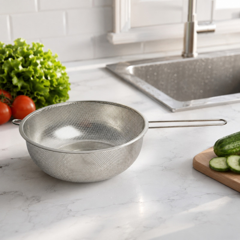Steel Mesh Strainer with Handle