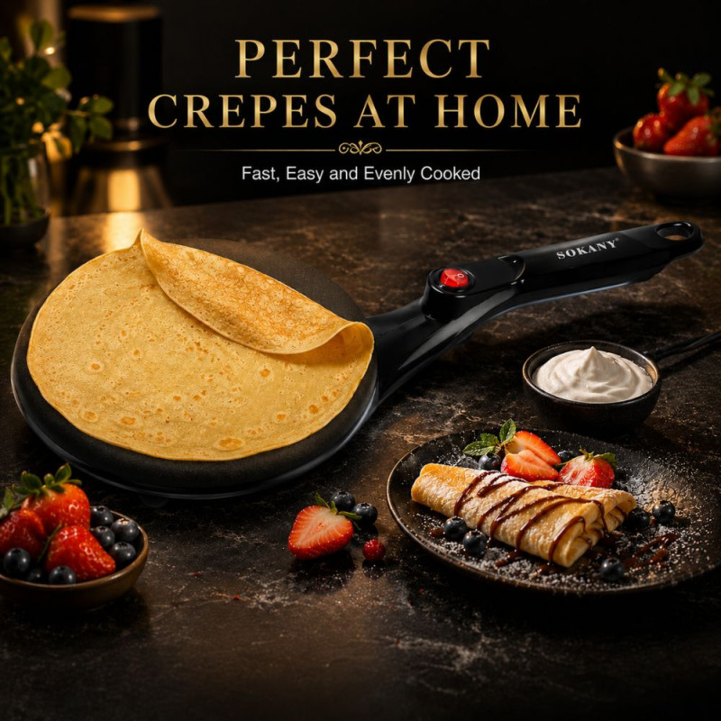 Electric Griddle - Black (39x7cm)