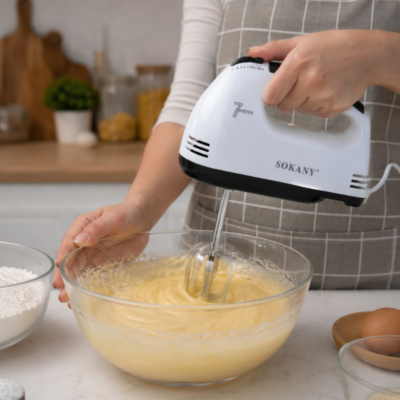Hand Mixer – White Black (25.5x17.5cm)