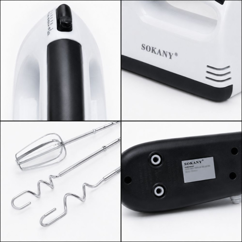 Hand Mixer – White Black (25.5x17.5cm)