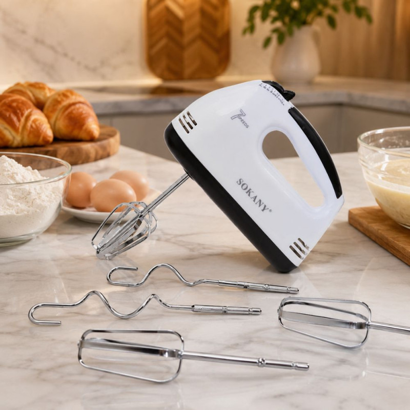 Hand Mixer – White Black (25.5x17.5cm)