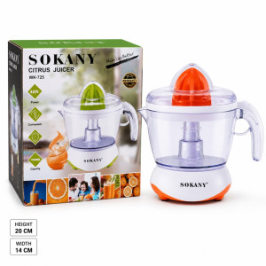 Sokany Citrus Juicer – Clear (Single)