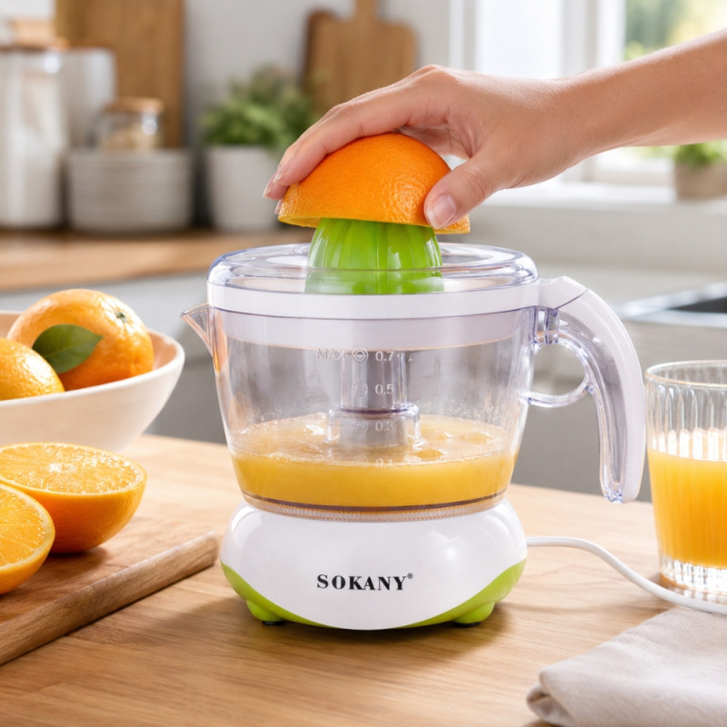 Sokany Citrus Juicer – Clear (Single)