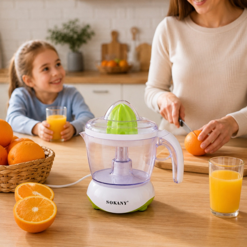 Sokany Citrus Juicer – Clear (Single)