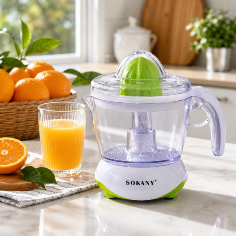 Sokany Citrus Juicer – Clear (Single)