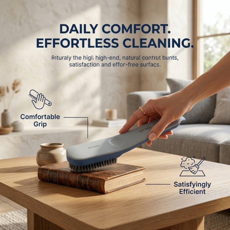 Durable/Heavy-duty Long Handle Cleaning Brush – Dusty Blue (258M-771)
