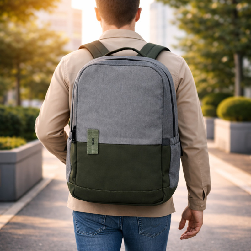 Professional Slim Business & Laptop Backpack – Executive Grey (42cm)