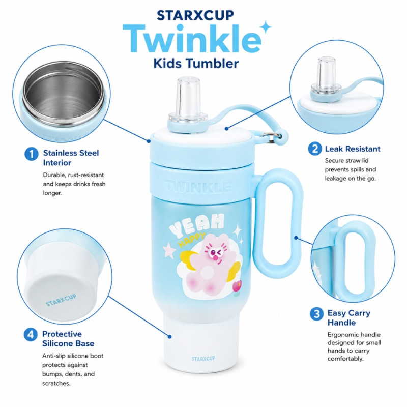Elegant tumbler – Light Blue Premium Quality (28cm)