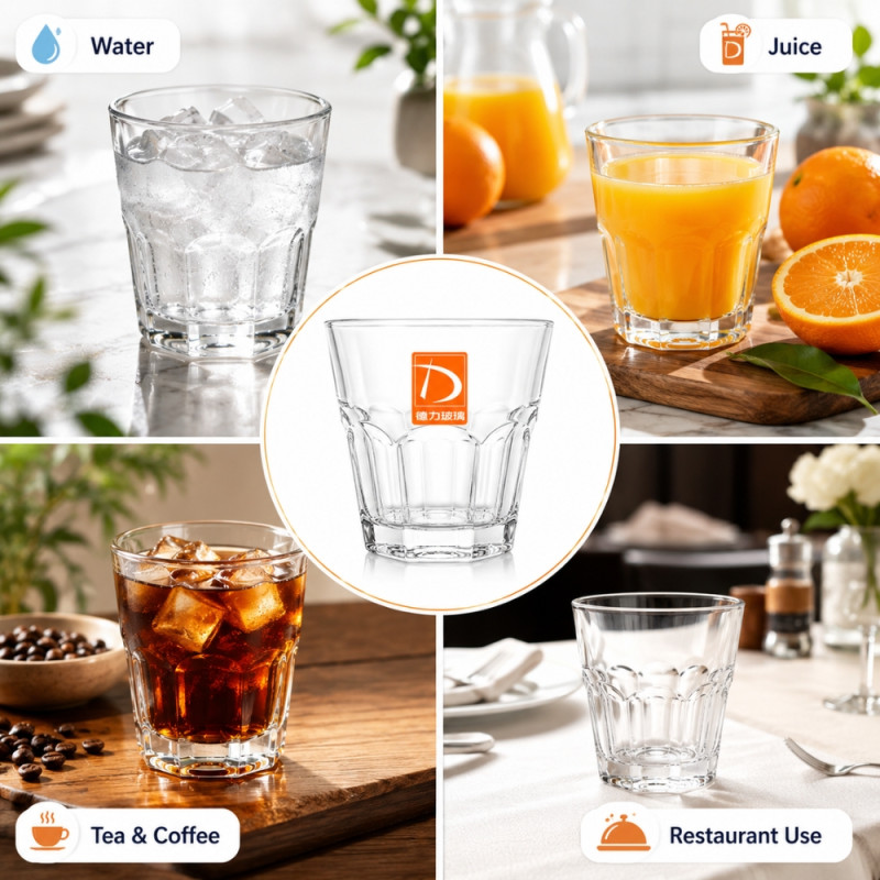 Deluxe 44 WHISKEY GLASS – Transparent Premium Quality (8 x 7cm)