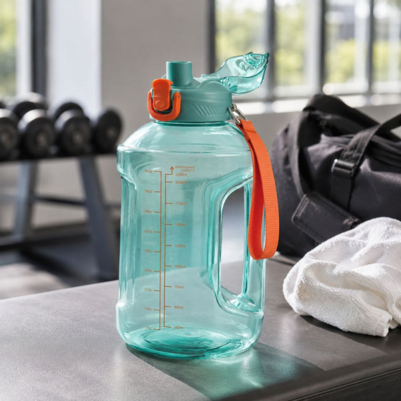 Sports Water Bottle with Handle - 2200 ml