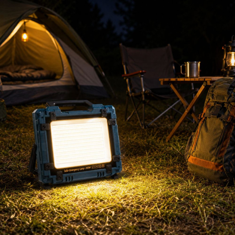 Solar Emergency Lamp – Dark Blue (H-19cm X W-25cm)