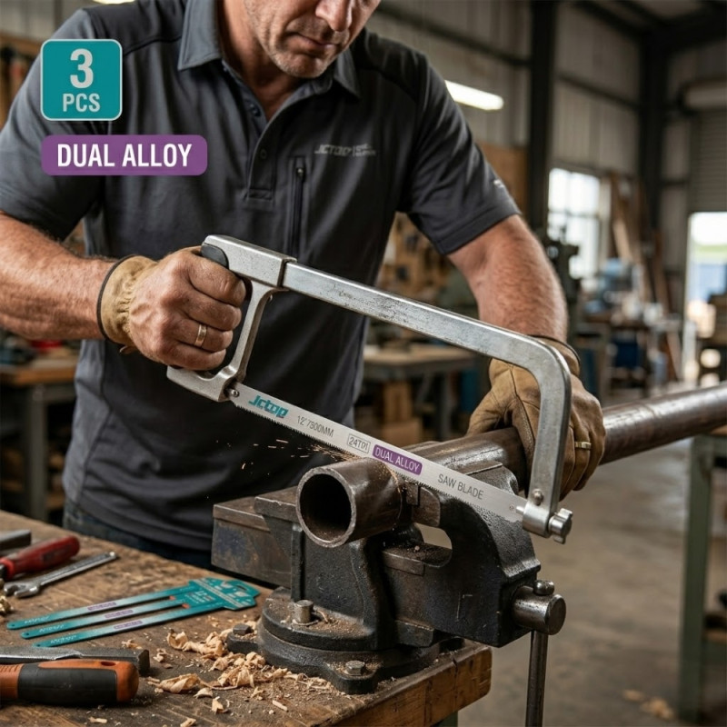 Dual Alloy Hacksaw Blade Set