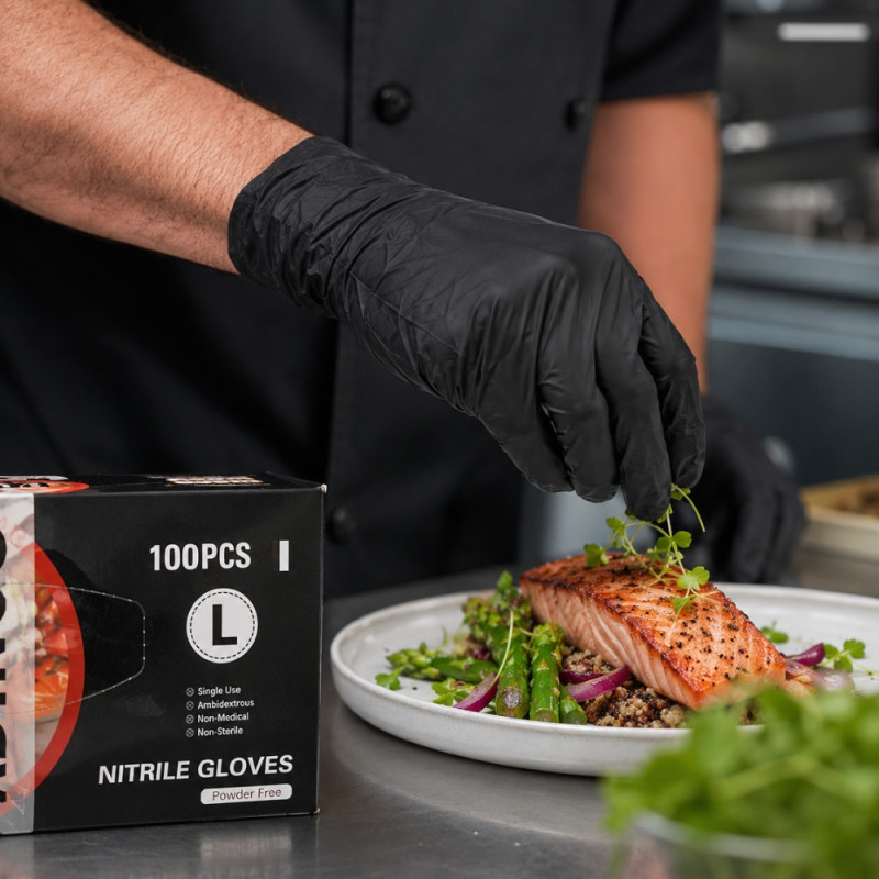 Food-safe Nitrile Gloves Large - 1000 PCS