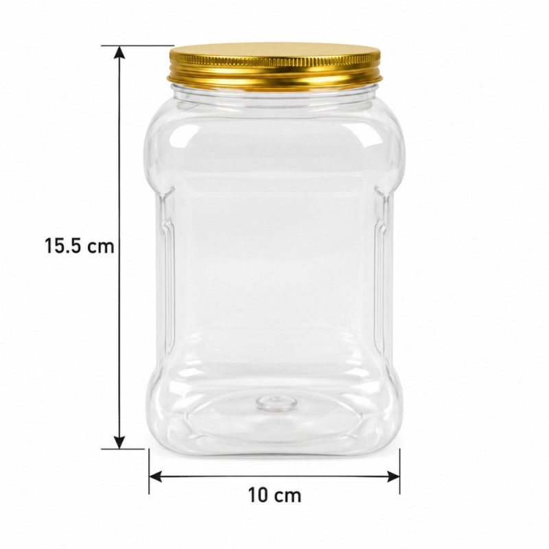 Square Storage Jar