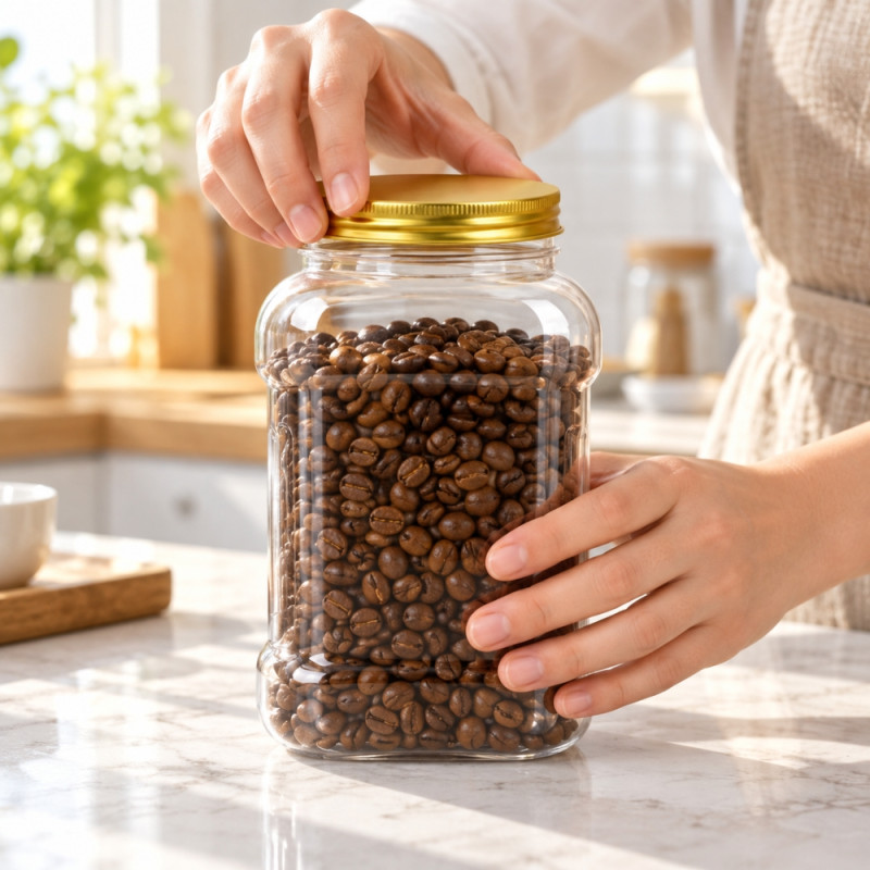 Square Storage Jar
