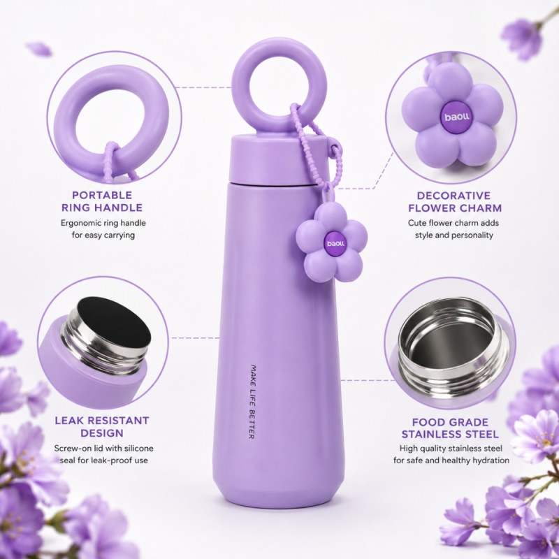 Deluxe vacuum flask – Violet Premium Quality (26cm)