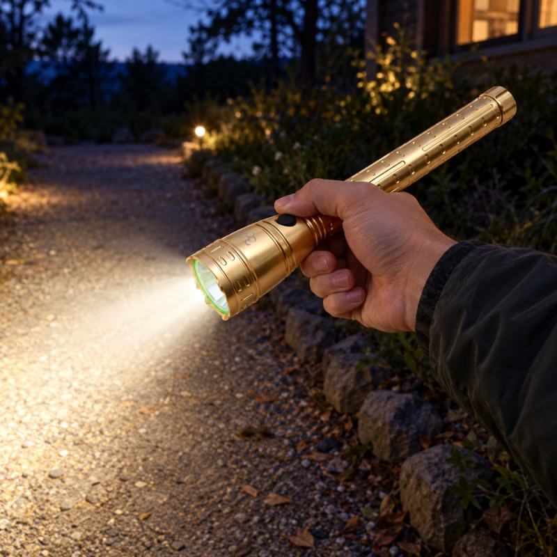 Gold Flashlight