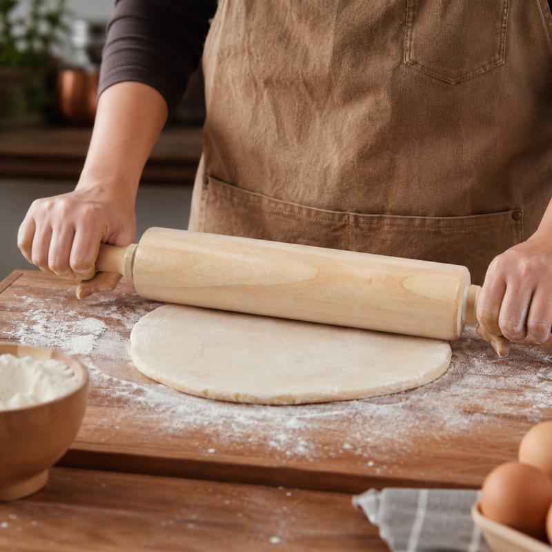 Deluxe Select Rolling Pin Designed for Everyday Cooking &amp; Kitchen Excellence – Wooden (L-43 CM)