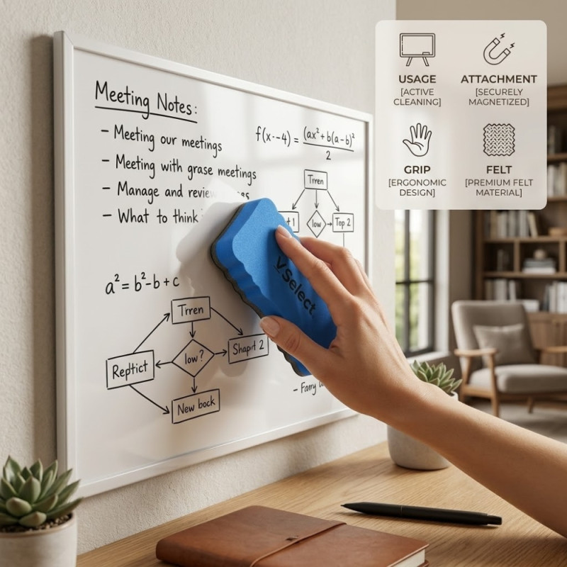 Magnetic Whiteboard Eraser – Royal Blue (Single)