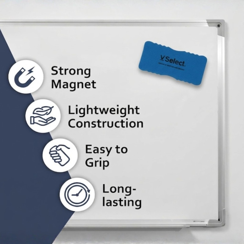 Magnetic Whiteboard Eraser – Royal Blue (Single)