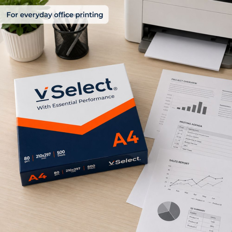VSELECT A4 Paper – Assorted (249x210mm)