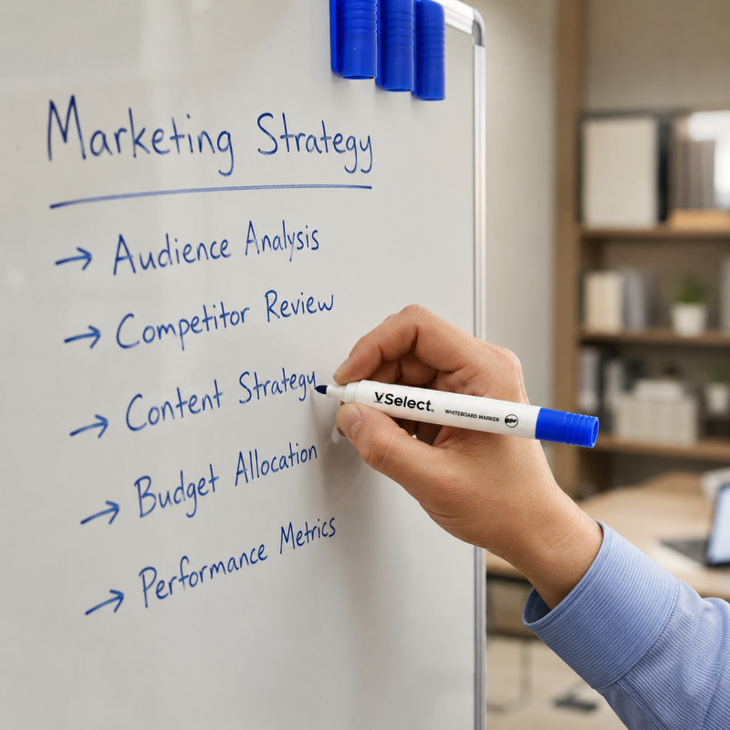 Sleek Grade Whiteboard Marker Designed for Creative Expression &amp; Office Use – Blue (L-14 CM)