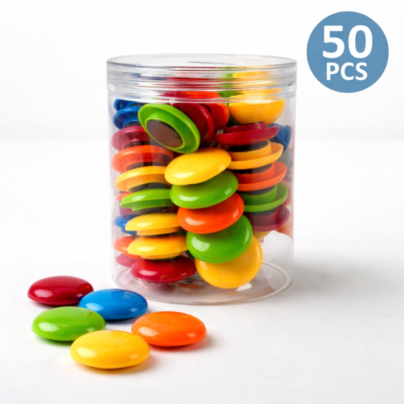 Magnetic Push Pin Set - 50pcs
