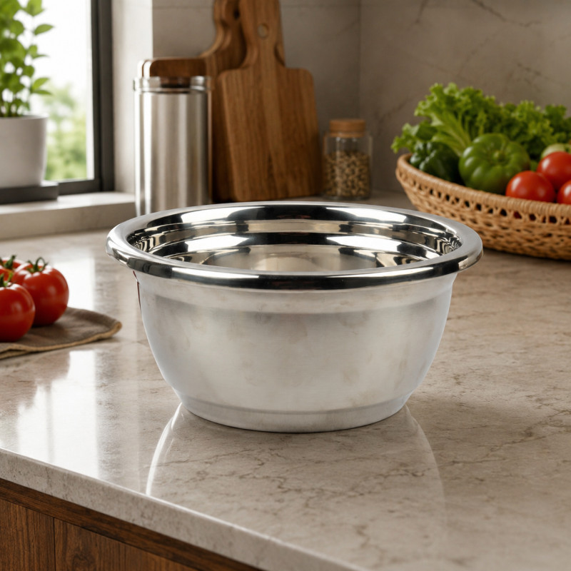 Durable Level Mixing Bowl Designed for Everyday Cooking &amp; Kitchen Excellence – Stainless Steel (DIA-29, T-1.5 CM)