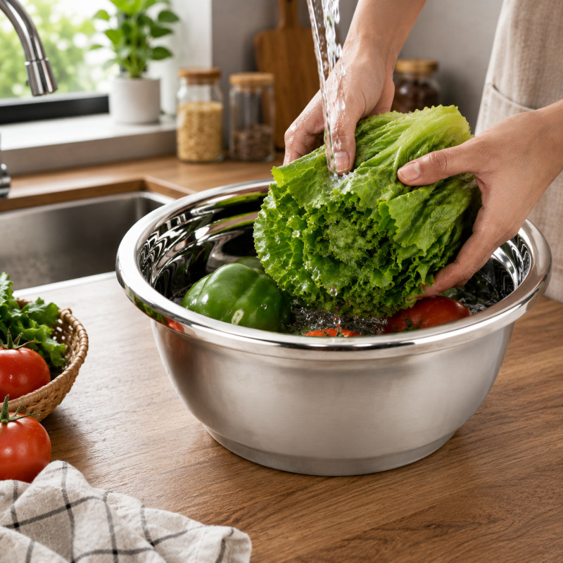 Durable Level Mixing Bowl Designed for Everyday Cooking &amp; Kitchen Excellence – Stainless Steel (DIA-29, T-1.5 CM)