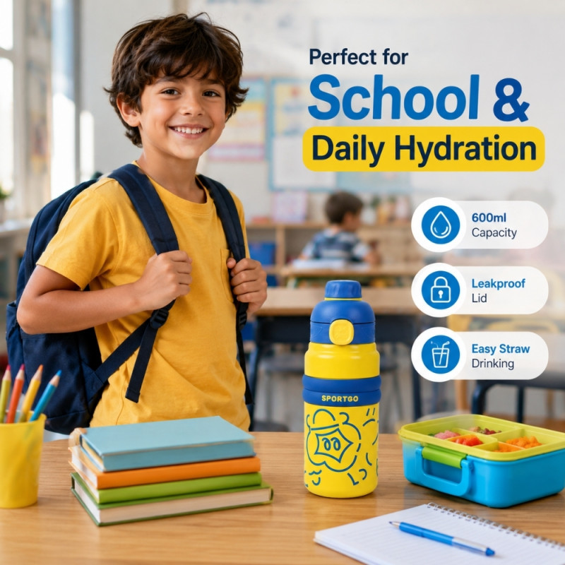 Kids Insulated Water Bottle - 600 ml